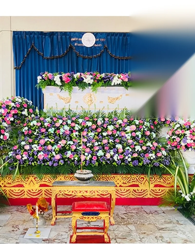 ดอกไม้ตั้งหน้าศพ ชุดมาตรฐาน ส่งด่วน กทม.