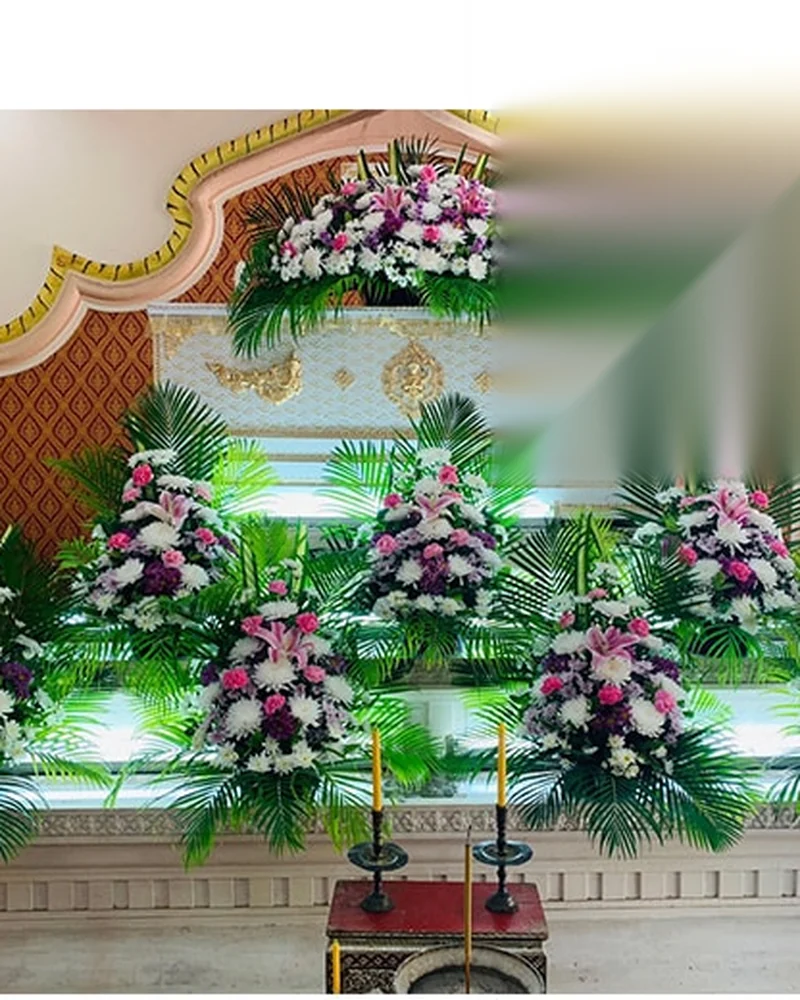 ดอกไม้ตั้งหน้าศพ ชุดมาตรฐาน ส่งด่วน กทม.