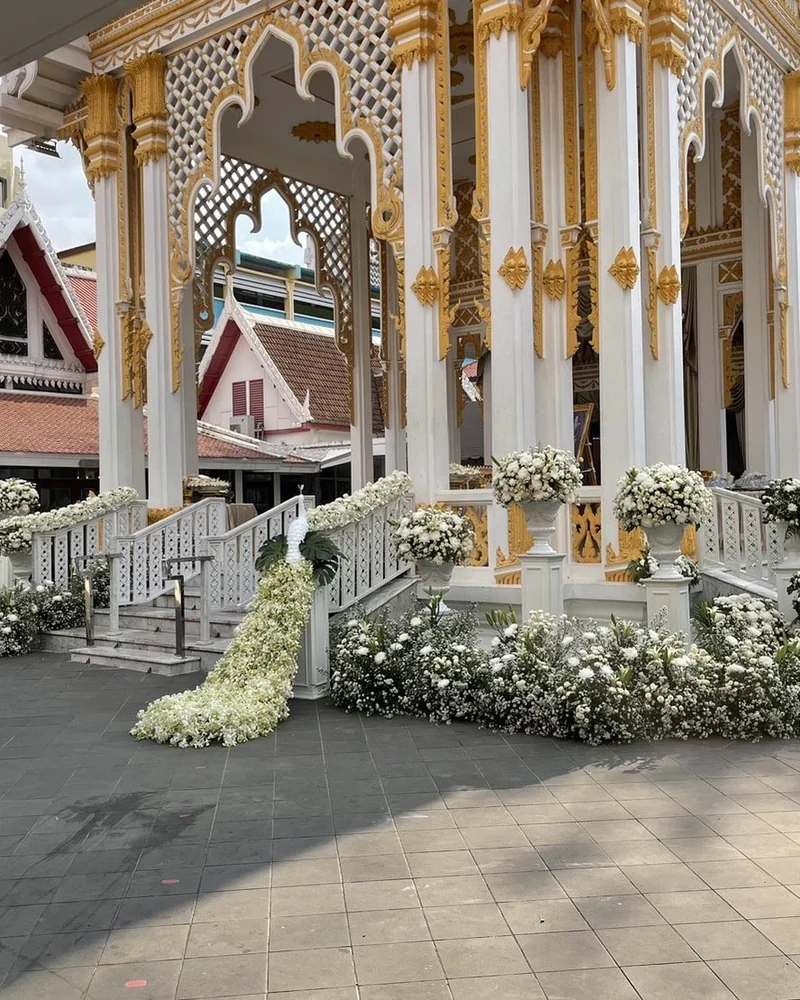 ดอกไม้ประดับหน้าเมรุ ชุดใหญ่พิเศษ ส่งด่วน กทม.