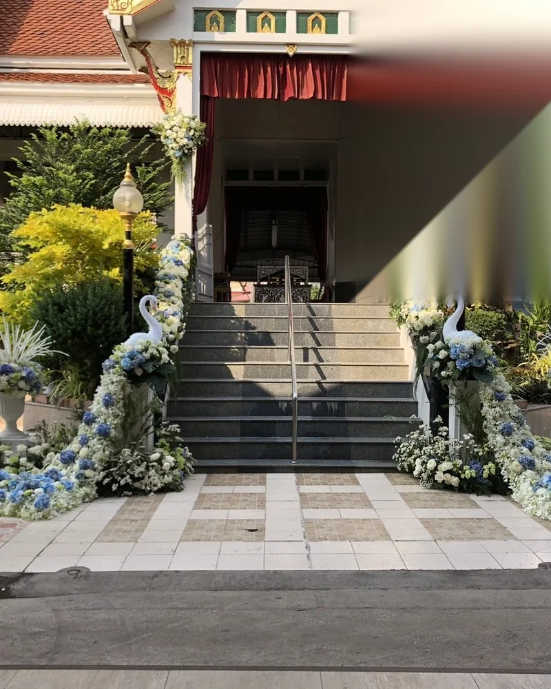ดอกไม้ประดับหน้าเมรุ ชุดใหญ่พิเศษ ส่งด่วน กทม.